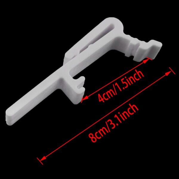 8PCS Vertical Blind Dust Cover Valance Clip Holder Bracket, Vertical Curtain Clip Bracket, Vertical Blind Rail Mounting Clamp Fits 1 1/2 Inch and 1 9/16 Inch Rail Across The Top - Image 5
