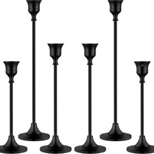 Candlestick Holders,Taper Metal Candle Holder for Candlesticks Black Candelabra Candle Holder Easter Vintage Candle Stick Candle Holder for Fireplace Party Dining Home