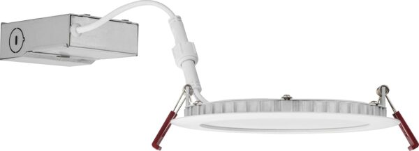 Lithonia Lighting WF6 LED 30K40K50K 90CRI MW M6 Recessed Wafer Downlight with Ultra Thin Round Trim, Color Temperature Selectable, 3000K | 4000K | 5000K, 6-Inch, Matte White - Image 7