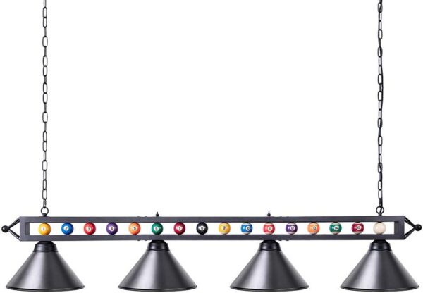 Wellmet Pool Table Light, 70'' Billiard Light with Lamp Shades Modern Hanging Island Light Pool Table Lighting for Pool Table Billiard Table, Game Room, Dining Room, Kitchen