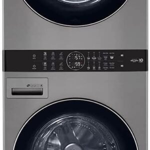 Single Unit Front Load LG WashTower™ with Center Control™ 4.5 cu. ft. Washer and 7.4 cu. ft. Gas Dryer