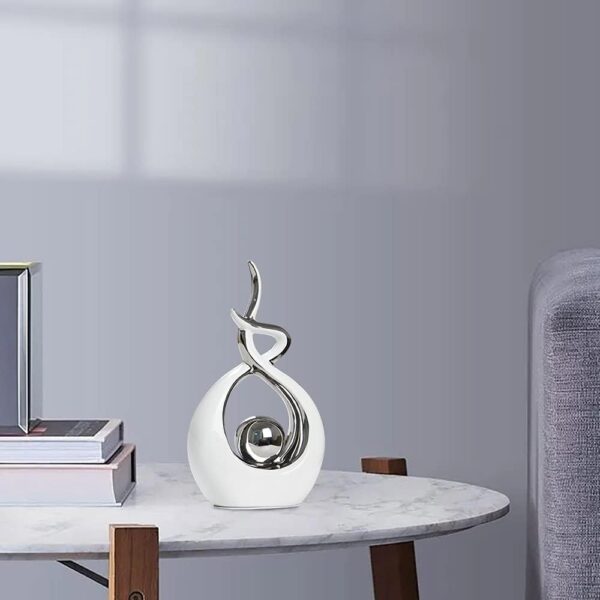 Norrclp Home Decor Modern Abstract Art Ceramic Statue Table Decorations for Dining Room Living Room Office Centerpiece - Image 2
