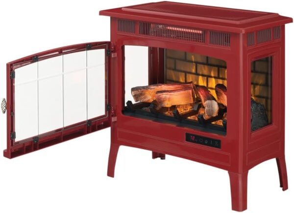 duraflame Freestanding Electric Fireplace Stove Heater with 3D Flame Effect for 1,000 Sq. Ft. Cinnamon - Image 7