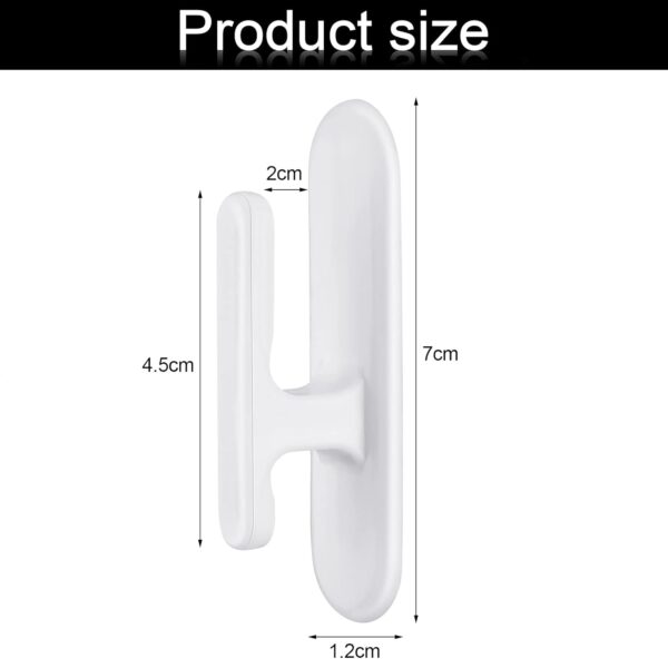 8 Pieces Blind Cord Twister Safety Blind Cord Hooks Adhesive Blind Cord Holder Window Blinds String Holder Child Proofing Blind Cord Wind Up Blind Cord Wrap Cleat for Home Office Kindergarten Use - Image 2