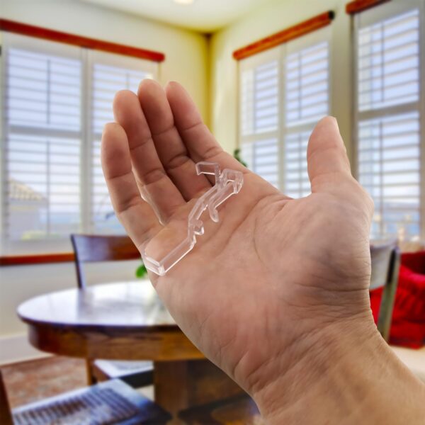 Amazing Drapery Hardware 2.5 Inch Clear Valance Clips for Blinds & Window Shades, 10-Pack - Hunter Douglas WoodMates and Chalet Woods Replacement, Faux Wood & Metal Treatments - Image 7