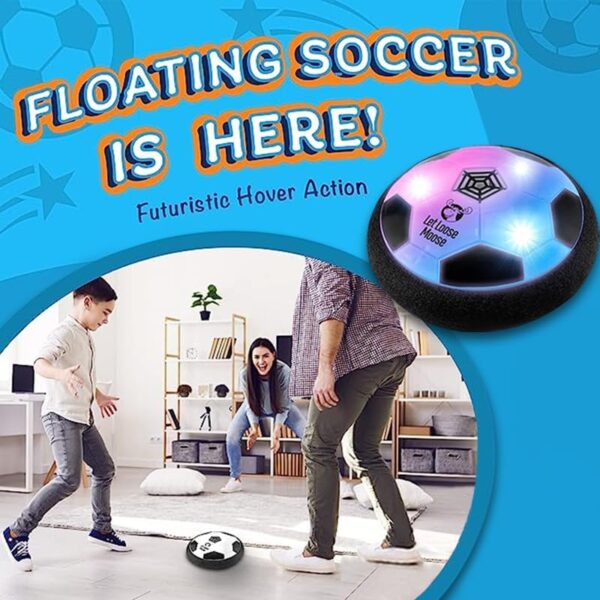 Let Loose Moose Hover Soccer Ball, Set of 1 Light Up LED Soccer Ball Toys, Fun and Active Indoor Game for Young Boys and Girls, Great Birthday Gift for Young Kids, Fun Soccer Training Equipment - Image 2