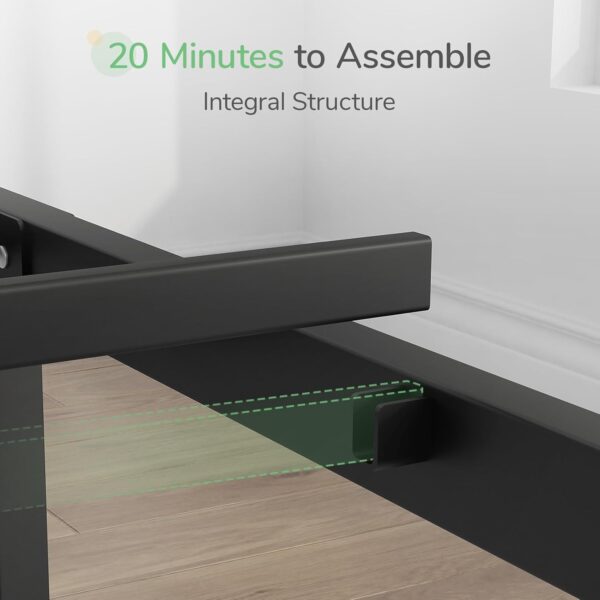 Novilla Queen Bed Frame, 14 Inch Metal Platform Bed Frame Queen Size No Box Spring Needed, Heavy Duty Steel Slat Support, Easy Assembly - Image 5