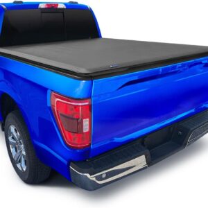 Tyger Auto T1 Soft Roll Up Truck Bed Tonneau Cover Compatible with 1999-2016 Ford F-250 F-350 Super Duty | Styleside 8' Bed (97") | TG-BC1F9028 , Black
