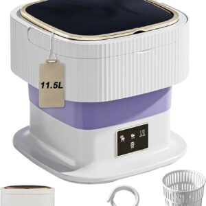 Mini Washing Machine and Dryer,11.5L Small Washing Machine Portable Upgraded Large Capacity,Portable Washer Machine and Dryer for Apartments,Dormitories,Hotel