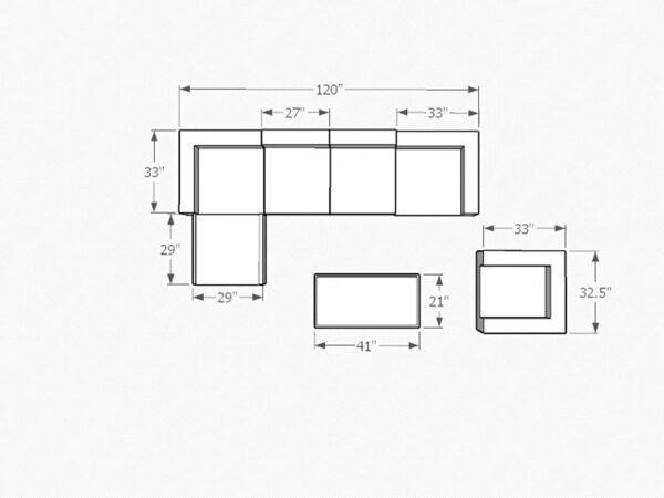Sorrento 7-Piece Resin Wicker Outdoor Patio Furniture Sectional Sofa Set in Gray w/Four Sectional Pieces, Ottoman, Armchair, and Coffee Table (Flat-Weave Gray Wicker, Sunbrella Canvas Charcoal) - Image 2