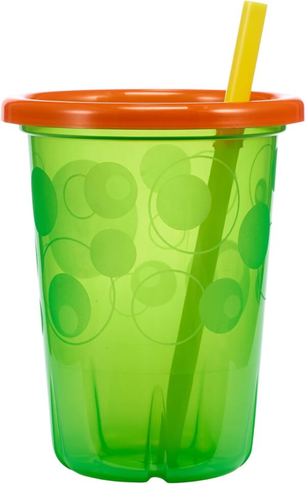 The First Years Take & Toss Toddler Straw Cups - Spill Proof and Dishwasher Safe Toddler Cups with Straws - Toddler Feeding Supplies - 10 Oz - 4 Count - Image 4