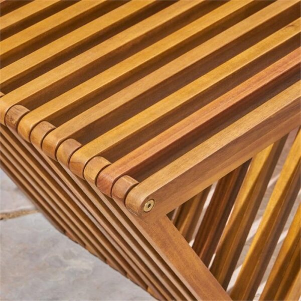 Christopher Knight Home Esme Outdoor Acacia Wood Bench, Teak Finish - Image 7