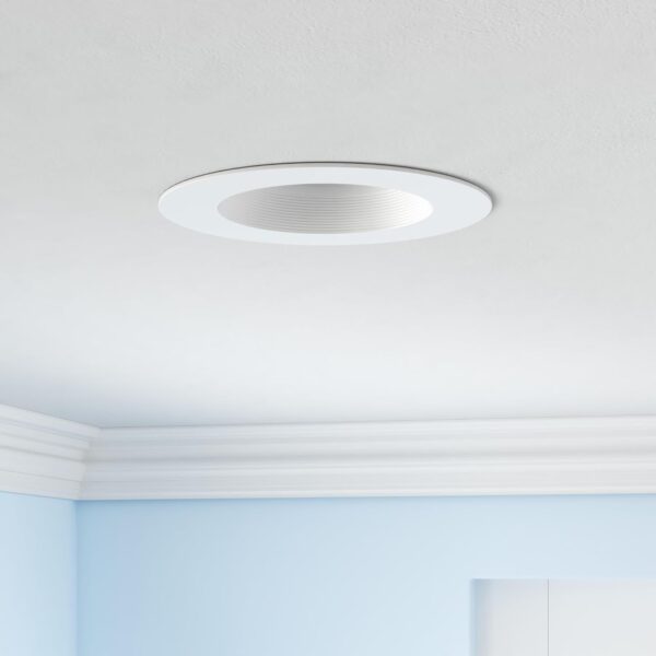 Sunco 12 Pack Retrofit LED Recessed Lighting 6 Inch, 4000K Cool White, Dimmable Can Lights, Baffle Trim, 13W=120W, 965 LM, Damp Rated - Image 2