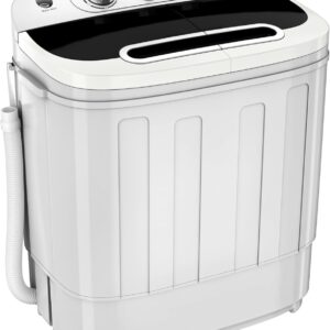 ZENY Portable Clothes Washing Machine Mini Twin Tub Washing Machine 13lbs Capacity with Spin Dryer,Compact Washer and Dryer Combo Lightweight Small Laundry Washer for Home,Apartments, Dorm Rooms,RV