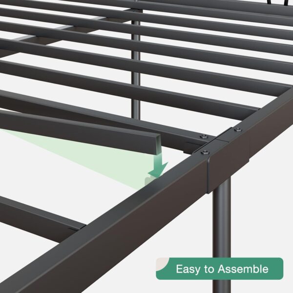 Novilla Queen Size Bed Frame with Headboard and Footboard, 14 Inch Metal Platform Bed Frame, Under Bed Storage, Strong Metal Slats Support, Mattress Foundation No Box Spring Needed - Image 5