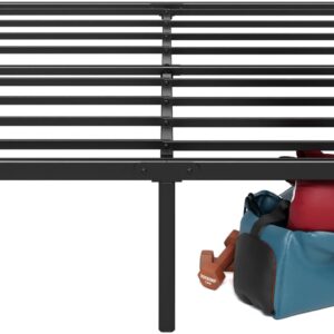 Zinus Van 16 Inch Metal Platform Bed, Steel Slat Support, No Box Spring Needed, Eco Friendly WonderBox Packaging, Easy Assembly, Black, Full