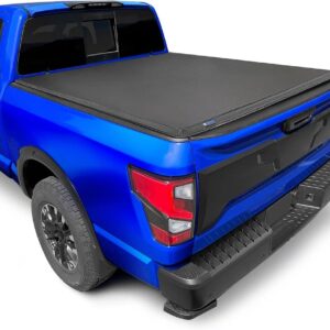 Tyger Auto T3 Soft Tri-fold Truck Bed Tonneau Cover Compatible with 2017-2024 Nissan Titan | 5.5' (67") Bed | TG-BC3N1048