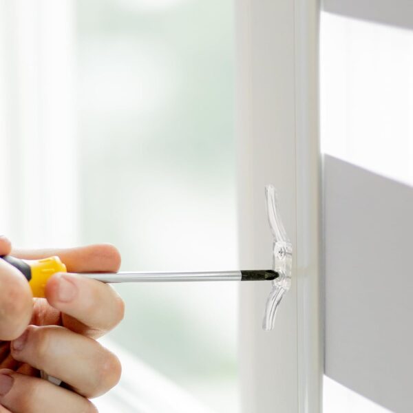 12pcs Cord Cleats for Blinds Rope Curtain Cord Cleats with Screws Plastic Blind Cord Cleats Safety Transparent Blind Cord Window Blind Accessories Hooks Safety Kits for Window Blinds Sun Shades Ropes - Image 4