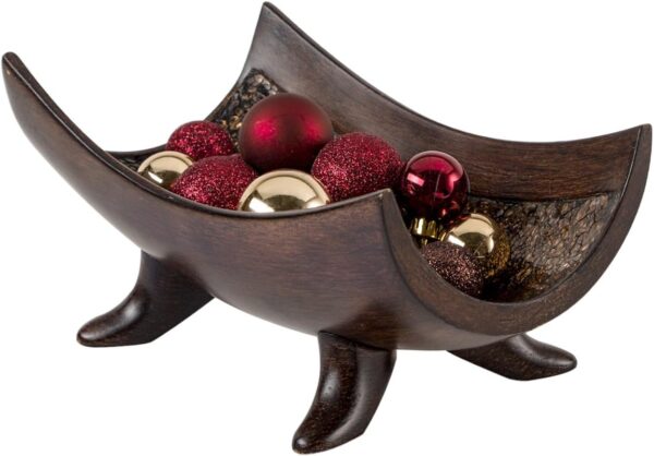 Creative Scents Schonwerk Decorative Bowl for Home Decor - Centerpiece for Dining Room Table - Coffee Table Decor for Living Room - 10" Resin Bowl - House Decor Decorations or Key Bowl for Entryway - Image 4