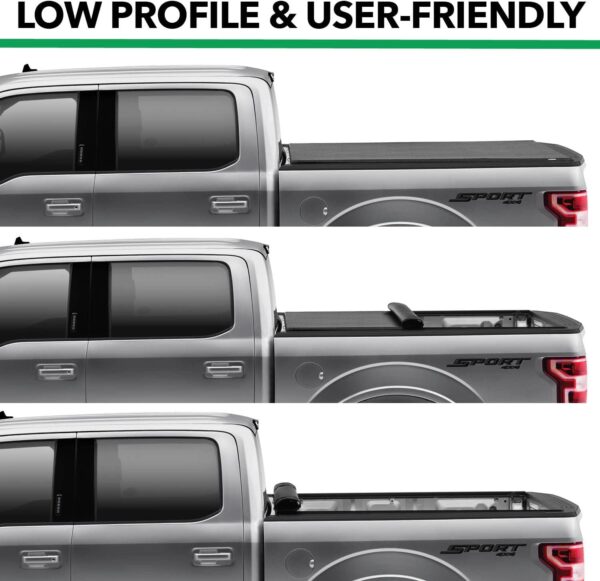 Gator Covers Gator ETX Soft Roll Up Truck Bed Tonneau Cover | 139785 | Fits 2021 - 2023 Ford F-150 5' 7" Bed (67.1'') - Image 3
