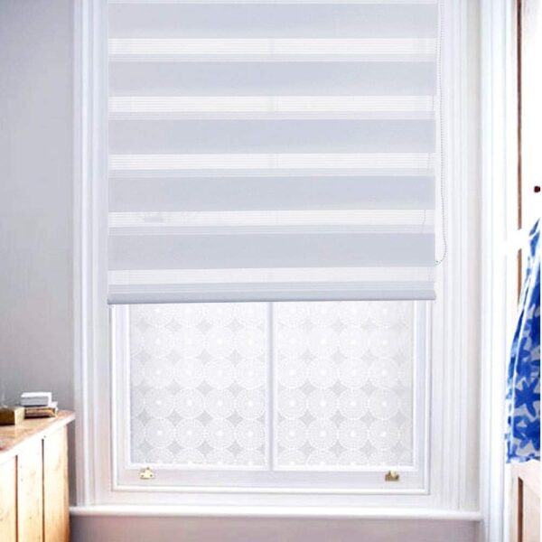 LUCKUP Horizontal Window Shade Blind Zebra Dual Roller Blinds Day and Night Blinds Curtains，Easy to Install 31.5" x 59" (2 Pack), White … - Image 7