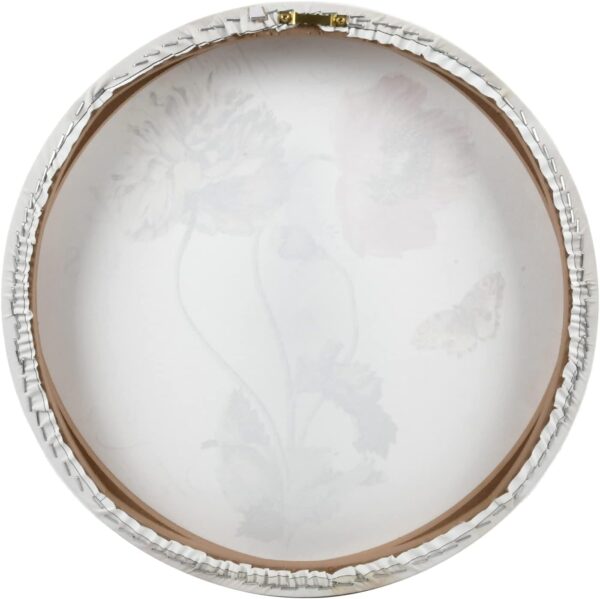 PRINZ Antique Blooms 19.75" x 19.75" Flower Canvas Wall Art, Round Floral Wall Decor for Bedroom, Bathroom, Living Room Multicolor - Image 3