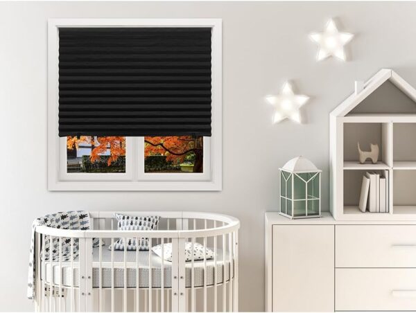 Redi Shade Inc 1617201 Original Blackout Pleated Paper Shade Black, 36” x 72”, 6-Pack - Image 3