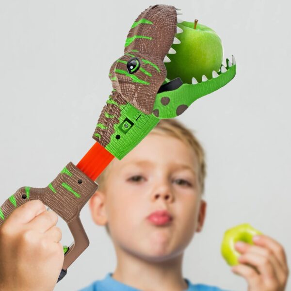 DINOBROS Dinosaur Chomper Toys for Kids with 3 Roar Sounds and Light Jurassic Dinosaurs Grabber Claw T-Rex Reacher Robot Hand Pincher Dino Snapper - Image 6