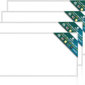 2x4 LED Flat Panel Light-4Pack 50W 5500LM, Selectable Color Temperature 4000K/5000K/6000K Triac Dimming 10%-100%, Drop Ceiling Office Light AC120V 2x4 LED Light Fixture- ETL/DLC