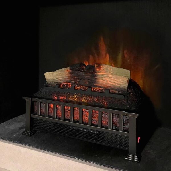 Country Living 20 inch Electric Log Set | 400 Sq Ft Heater - Faux Logs Insert with Infrared Flames for Existing Fireplaces | Remote Control Included - Image 2