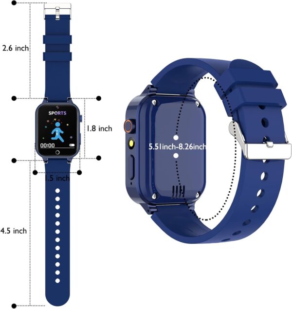 Smart Watch for Kids, with 26 Puzzle Games, Touch Screen, HD Camera, Alarm Clock, Toys for Ages 4-12 Years Old.Birthday Gift for Boys Girls (Blue) - Image 7