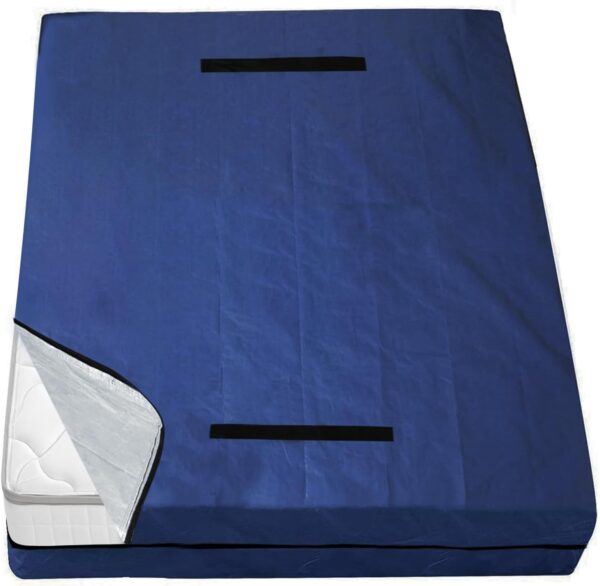 Coldwind Mattress Bags for Moving and Storage,Waterproof Mattress Cover for Moving with Heavy Duty Handles, Strong Zipper, Reusable Mattress Storage Bag, Moving Supplies & Moving Bags,Queen Size,Navy
