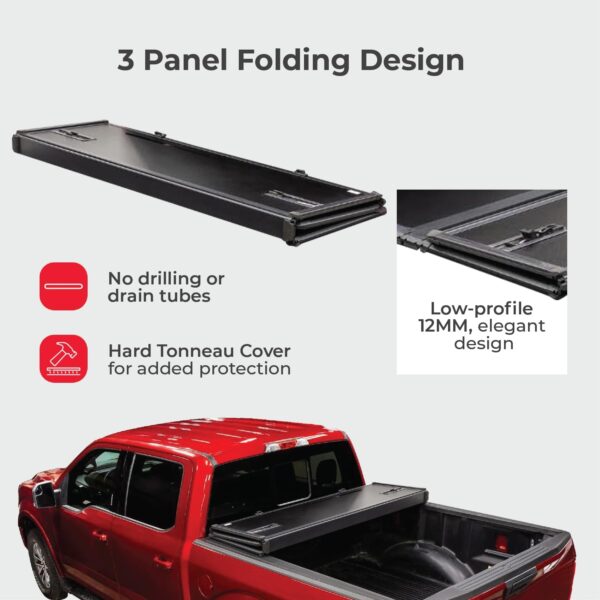 LEER ROLLITUP | Fits 2009-2018 Ram 1500 & 2019-2022 Ram Classic with 5.7’ Bed w/o Rambox | Soft Roll Up Truck Bed Tonneau Cover | 4R117 | Low-Profile, Sturdy, Easy 15-Minute Install (Black) - Image 6