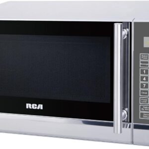 RCA RMW741 0.7 Cubic Foot Microwave, Stainless Steel Design, Silver