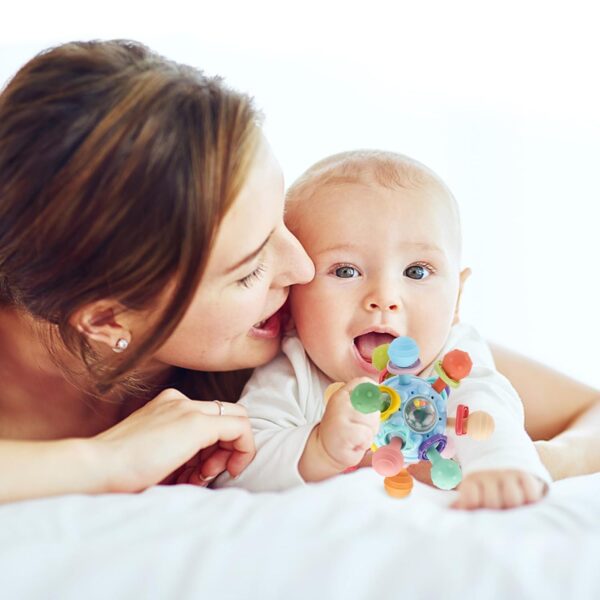Baby Montessori Sensory Toys for 0-6 6-12 Months, Food Grade Teething Toys for Babies 0 3 6 9 12 18 Months, Newborn Infant Learning Developmental Toys Gifts for 1 2 Year Old Boys Girls - Image 7