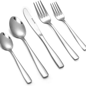 Eslite 60-Piece Silverware Set,Stainless Steel Flatware Set for 12