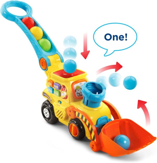 VTech Pop-a-Balls Push & Pop Bulldozer,Yellow - Image 2