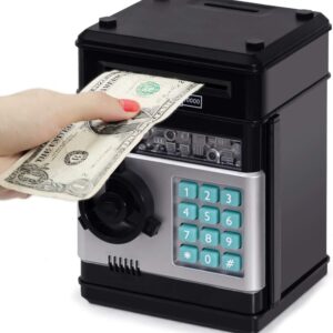 Refasy Piggy Bank Cash Coin Can ATM Bank Electronic Coin Money Bank for Kids-Hot Gift