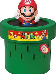 TOMY Pop Up Super Mario Board Game - Family and Preschool Kids Games for Family Game Night - Kids Activities and Super Mario Toys - Girls and Boys Games - 2-4 Players - Ages 4 Years and Up