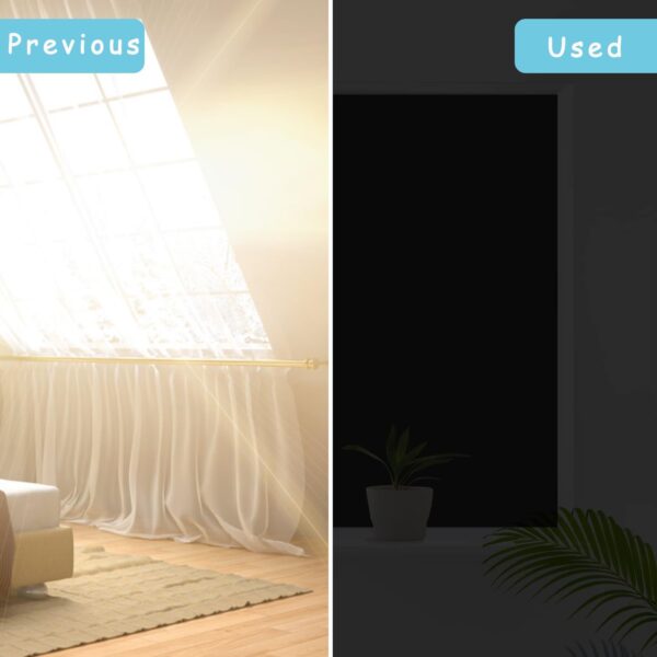 Blackout Blinds Shade for Bedroom 118" x 57" Portable DIY Blackout Curtains, Black Out Shade for Indoor Windows No Drill for Nursery Room - Image 2