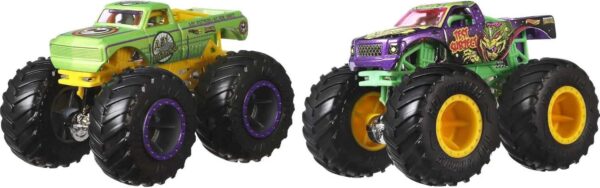 Hot Wheels Monster Trucks Toy Trucks 2-Pack, Demolition Doubles Set of 2 Vehicles in 1:64 Scale, for Kids & Collectors (Styles May Vary) - Image 4