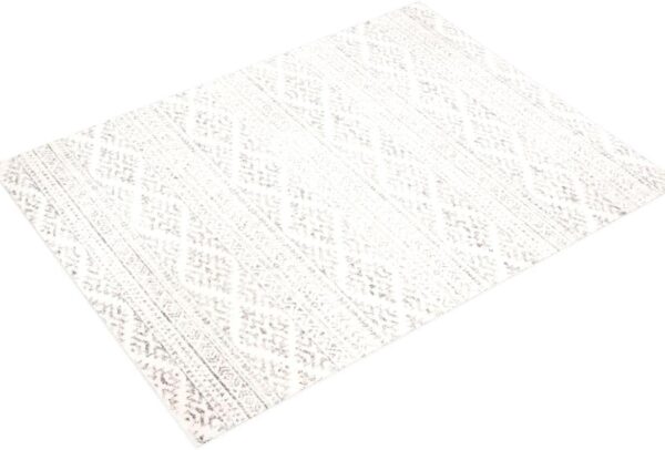 SAFAVIEH Tulum Collection Area Rug - 6' x 9', Ivory & Grey, Moroccan Boho Tribal Design, Non-Shedding & Easy Care, Ideal for High Traffic Areas in Living Room, Bedroom (TUL272A) - Image 4