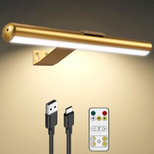 Picture Light for Art with Remote Control, Wireless Painting Light 6000mAh Battery Rechargeable,Wall Picture Light with 3 Lighting,Full Metal Led Painting Light for Gallery 400Lumen Super Bright