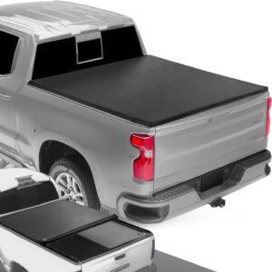 DNA Motoring TTC-RU-030 Truck Bed Soft Vinyl Roll-Up Tonneau Cover Compatible with 07-18 Silverado Sierra 1500 5.75' Fleetside / Styleside Bed