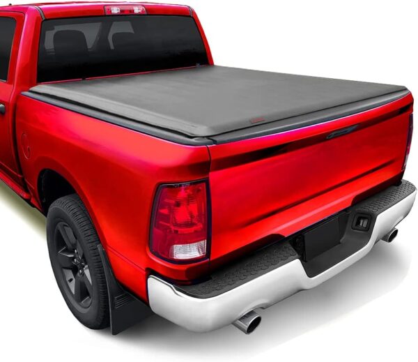 MaxMate Soft Roll-up Truck Bed Tonneau Cover Compatible with 2009-2018 Dodge Ram 1500; 2010-2024 2500 3500; 2019-2024 Classic | 6'4" (76") Bed | TCD169014