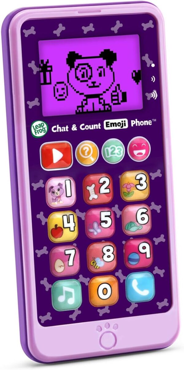 LeapFrog Chat and Count Emoji Phone, Purple - Image 3
