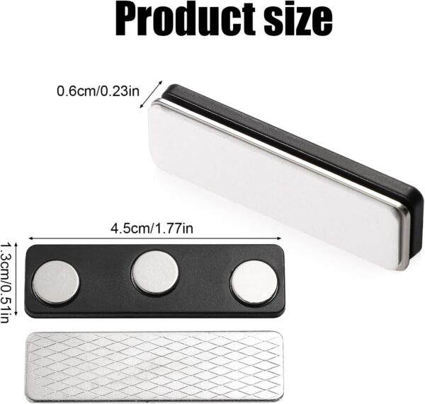 12 Pairs Magnetic Curtain Closure, Blackout Blind Accessory for Window Blinds Curtain Closure with Adhesive Curtain Magnets Clips for Blackout Curtains - Image 2
