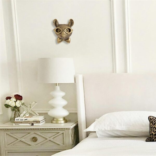 Animal Heads Wall Decor, Faux Deer Head Mount, Animal Sculptures Wall Decor, Resin Animal Head Wall Hanging Decoration for Living Room Bedroom Kitchen Gift,Rat - Image 8