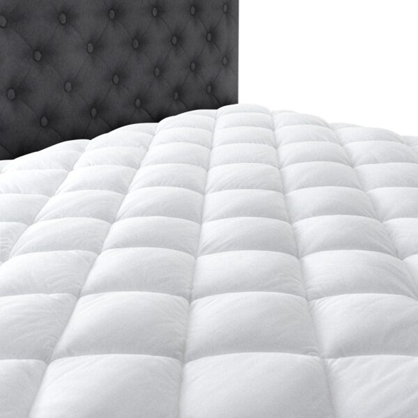 Taupiri Queen Quilted Mattress Pad Cover with Deep Pocket (8"-21"), Cooling Soft Pillowtop Bed Mattress Cover, White - Image 5