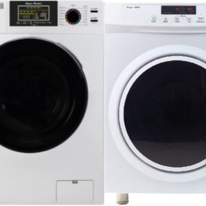 Equator Superior Stackable 18 Lbs Washer 1.9cf 110V+Vented Dryer 3.5cf 110V